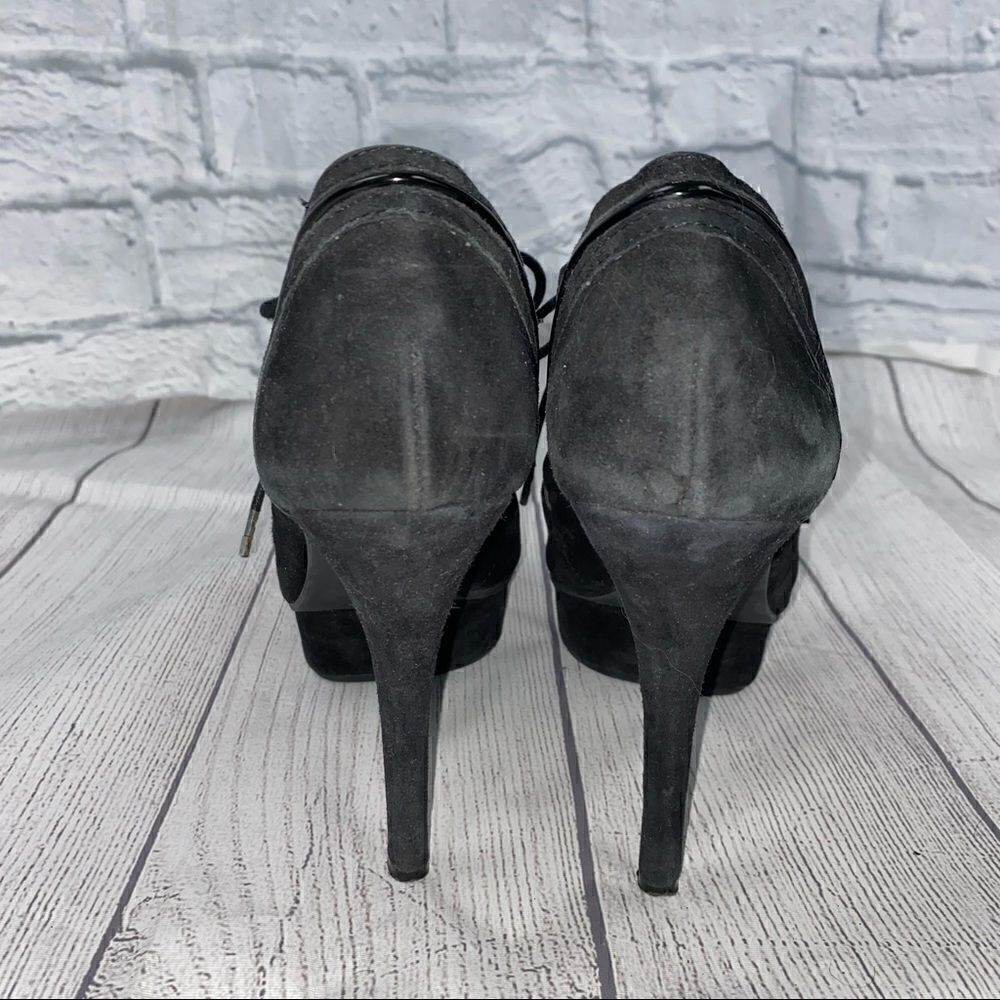 Gianni Bini open toe heeled booties black sz 7.5 women - Picture 3 of 11